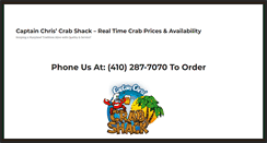 Desktop Screenshot of crabprices.com